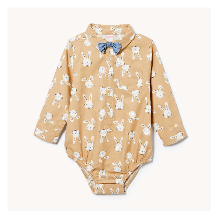 Baby Boys' Woven Bodysuit